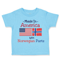 Toddler Clothes Made in America with Norwegian Parts Funny Toddler Shirt Cotton