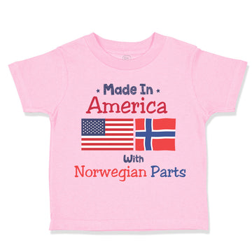 Toddler Clothes Made in America with Norwegian Parts Funny Toddler Shirt Cotton
