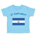 Toddler Clothes El Salvador Country Flag Baby Toddler Shirt Baby Clothes Cotton