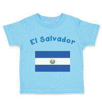 Toddler Clothes El Salvador Country Flag Baby Toddler Shirt Baby Clothes Cotton