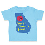 Toddler Clothes State of Georgia Sweet Peach Baby Toddler Shirt Cotton