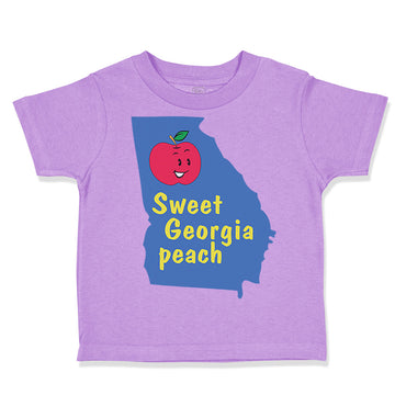 Toddler Clothes State of Georgia Sweet Peach Baby Toddler Shirt Cotton