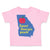 Toddler Clothes State of Georgia Sweet Peach Baby Toddler Shirt Cotton