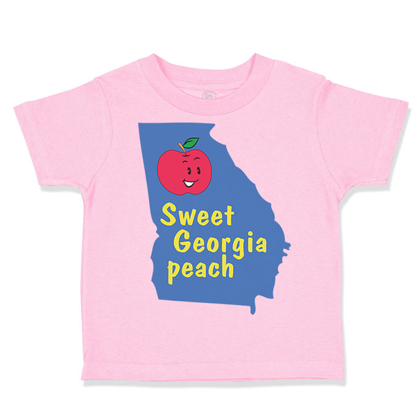 Toddler Clothes State of Georgia Sweet Peach Baby Toddler Shirt Cotton