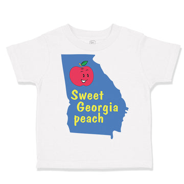 Toddler Clothes State of Georgia Sweet Peach Baby Toddler Shirt Cotton