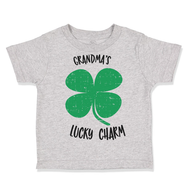 Toddler Clothes Grandma's Lucky Charm St Patrick's Irish Clover Shamrock Cotton