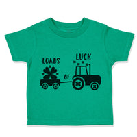 Loads of Luck St Patrick's Tractor Farm Shamrock Clover Irish Ireland