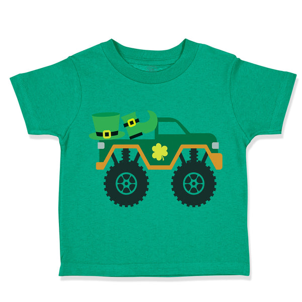 Toddler Clothes Wheeler Truck Monster Shamrock Patrick's Patty Clover Cotton