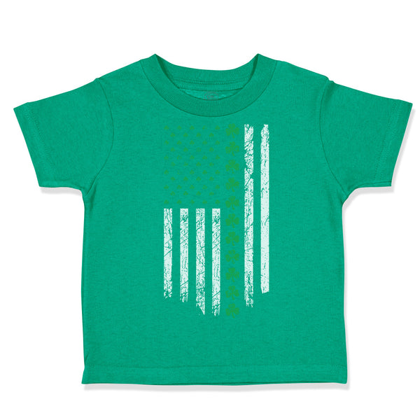 Toddler Clothes Irish American Flag Shamrock Clover St Patrick's St Patty Cotton