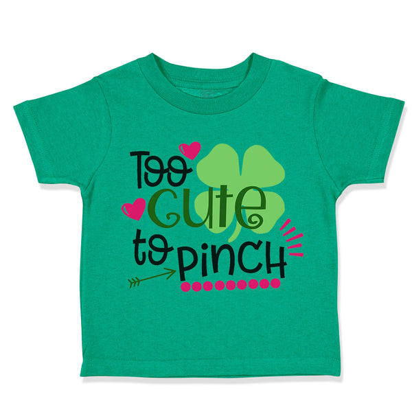 Toddler Clothes Cute Pinch Patrick's Patty Clover Ireland Shamrock Toddler Shirt