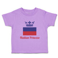 Toddler Girl Clothes Haitian Princess Crown Countries Princess Toddler Shirt