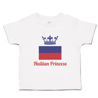 Toddler Girl Clothes Haitian Princess Crown Countries Princess Toddler Shirt