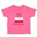 Toddler Girl Clothes Polish Princess Crown Countries Princess Toddler Shirt