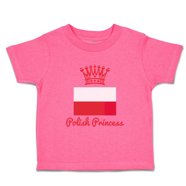 Toddler Girl Clothes Polish Princess Crown Countries Princess Toddler Shirt