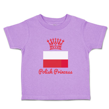 Toddler Girl Clothes Polish Princess Crown Countries Princess Toddler Shirt