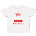 Toddler Girl Clothes Polish Princess Crown Countries Princess Toddler Shirt