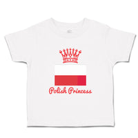 Toddler Girl Clothes Polish Princess Crown Countries Princess Toddler Shirt