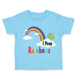 Toddler Clothes Rainbow I Poop Rainbows Funny Humor Toddler Shirt Cotton