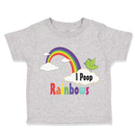 Toddler Clothes Rainbow I Poop Rainbows Funny Humor Toddler Shirt Cotton