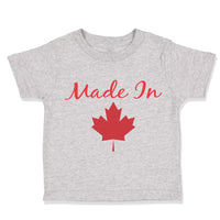 Toddler Clothes Made in Canada Red Leaf Canadian Toddler Shirt Cotton