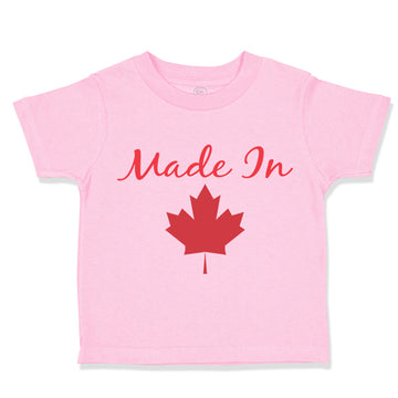 Toddler Clothes Made in Canada Red Leaf Canadian Toddler Shirt Cotton