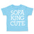 Toddler Clothes Sofa King Cute Funny Humor A Toddler Shirt Baby Clothes Cotton