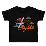 Toddler Clothes My Daddy Flies Airplanes Pilot Dad Father's Day Style A Cotton