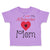 Toddler Clothes I Love My Albanian Mom Toddler Shirt Baby Clothes Cotton
