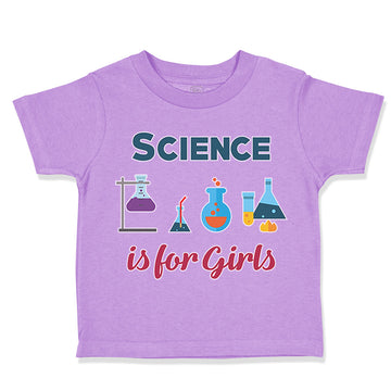 Toddler Girl Clothes Science Is for Girls Geek Teacher School Education Cotton