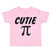 Toddler Clothes Cutie Pi Geek Nerd Math Style A Toddler Shirt Cotton