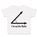 Toddler Clothes I'M Acute Math Geek Nerd Baby Toddler Shirt Baby Clothes Cotton