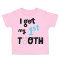 Toddler Clothes I Got My First Tooth Funny Humor Style C Toddler Shirt Cotton