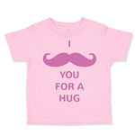 Toddler Girl Clothes I Mustache You for A Hug Funny Humor Toddler Shirt Cotton