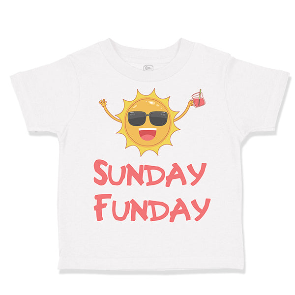Toddler Clothes Sunday Funday Funny Humor Toddler Shirt Baby Clothes Cotton