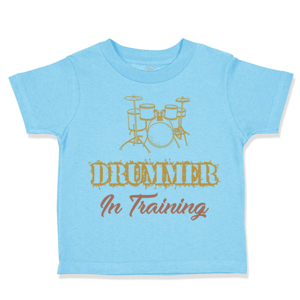 Toddler Clothes Drummer in Training Toddler Shirt Baby Clothes Cotton