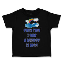 Toddler Clothes Every Time I Fart A Rainbow Is Born Funny Humor Toddler Shirt