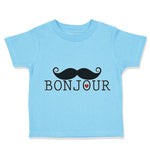Cute Toddler Clothes Bonjour French France Toddler Shirt Baby Clothes Cotton