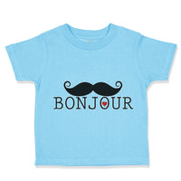 Cute Toddler Clothes Bonjour French France Toddler Shirt Baby Clothes Cotton