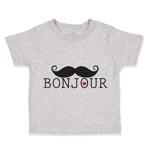 Cute Toddler Clothes Bonjour French France Toddler Shirt Baby Clothes Cotton