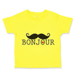 Cute Toddler Clothes Bonjour French France Toddler Shirt Baby Clothes Cotton