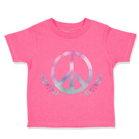 Toddler Girl Clothes Peace Sign Funny Humor Style B Toddler Shirt Cotton