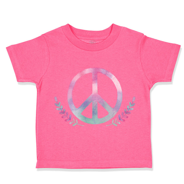 Toddler Girl Clothes Peace Sign Funny Humor Style B Toddler Shirt Cotton