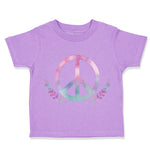 Toddler Girl Clothes Peace Sign Funny Humor Style B Toddler Shirt Cotton