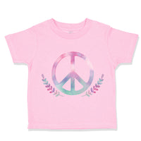 Toddler Girl Clothes Peace Sign Funny Humor Style B Toddler Shirt Cotton