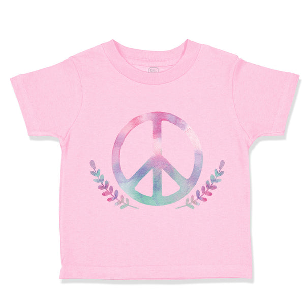 Toddler Girl Clothes Peace Sign Funny Humor Style B Toddler Shirt Cotton