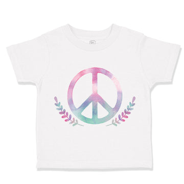 Toddler Girl Clothes Peace Sign Funny Humor Style B Toddler Shirt Cotton