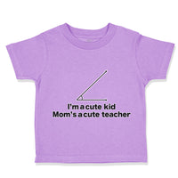 Toddler Clothes I'M A Cute Kid Mom's Acute Math Geek Nerd Teacher Toddler Shirt