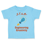 Toddler Clothes S.T.E.M. Engineering Creativity Geek Nerd Toddler Shirt Cotton