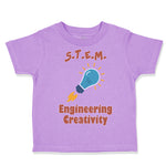 Toddler Clothes S.T.E.M. Engineering Creativity Geek Nerd Toddler Shirt Cotton