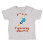 Toddler Clothes S.T.E.M. Engineering Creativity Geek Nerd Toddler Shirt Cotton